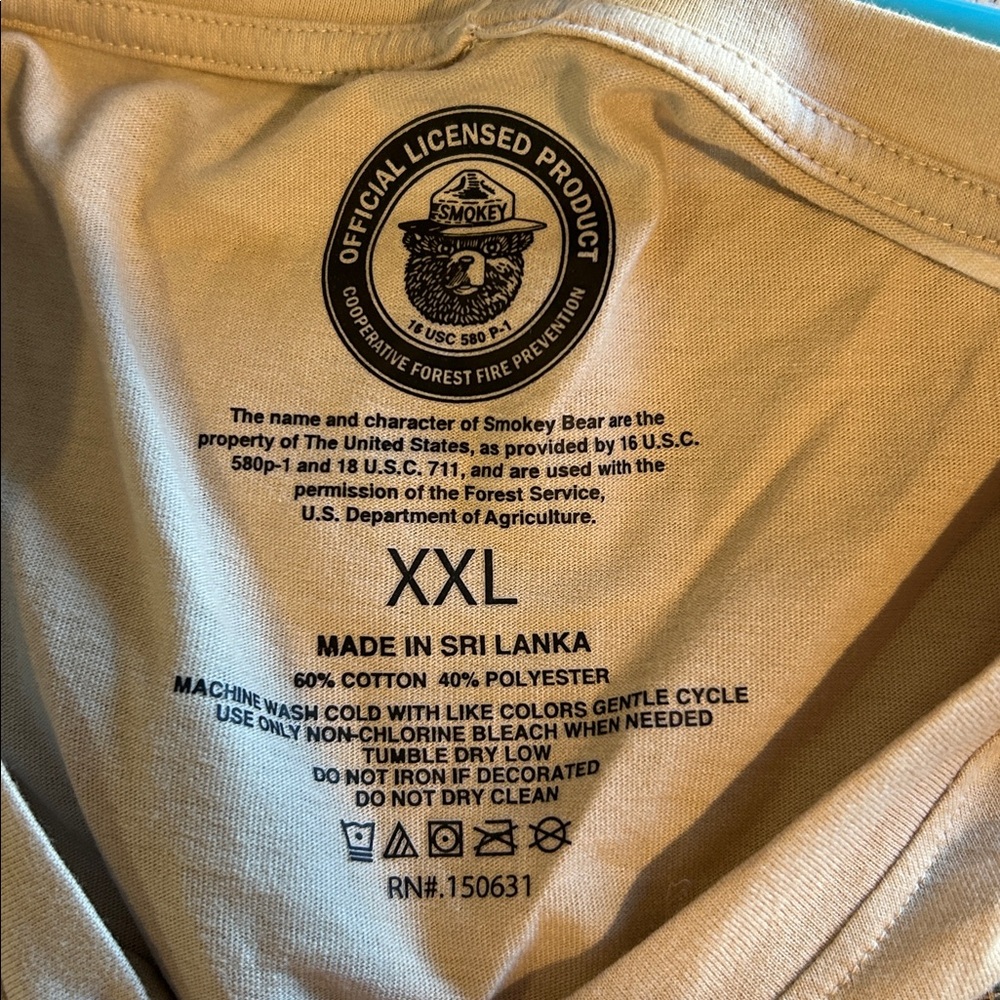 Smokey Bear Graphic Tee - Tan - Picture 2 of 3